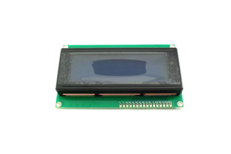 Дисплей LCD 2004 синий (вид спереди)
