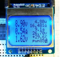 Дисплей Nokia 5110 синий (вид сверху,спереди)