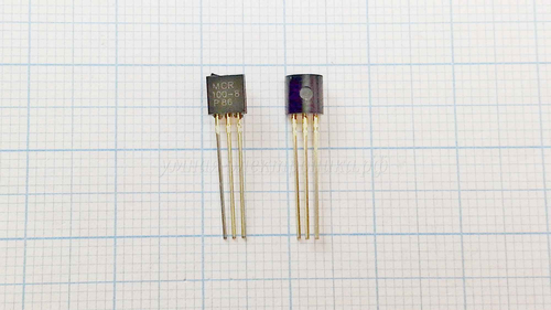 Тиристор MCR100-8G 0.8А 600ВTO-92