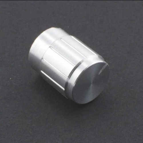 Ручка потенциометра 16 мм на ось 6 мм алюминиевая серебряная