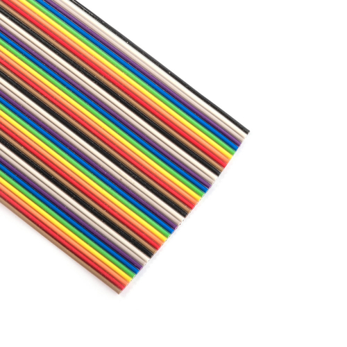 Шлейф (плоский кабель) 40 проводов шаг 1.27 мм 7 цветов 10 см